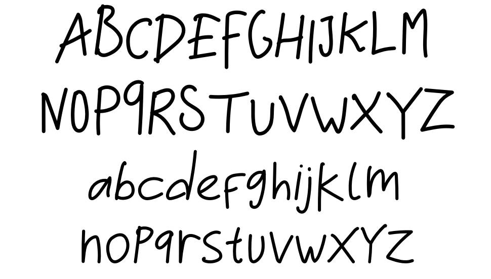 Cemara font specimens