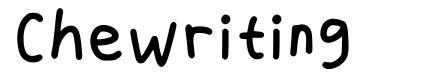 Chewriting font