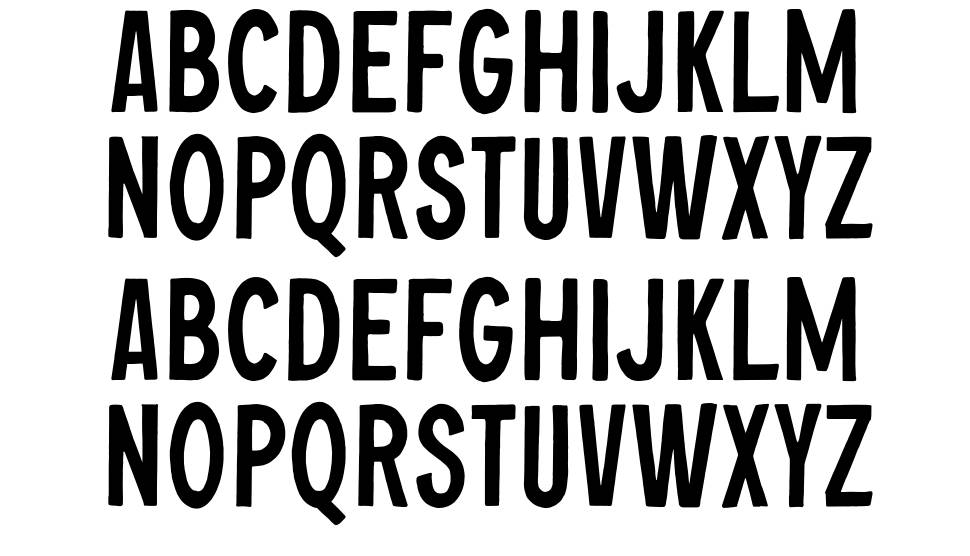 Chopader One font specimens