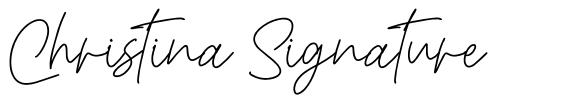 Christina Signature fonte