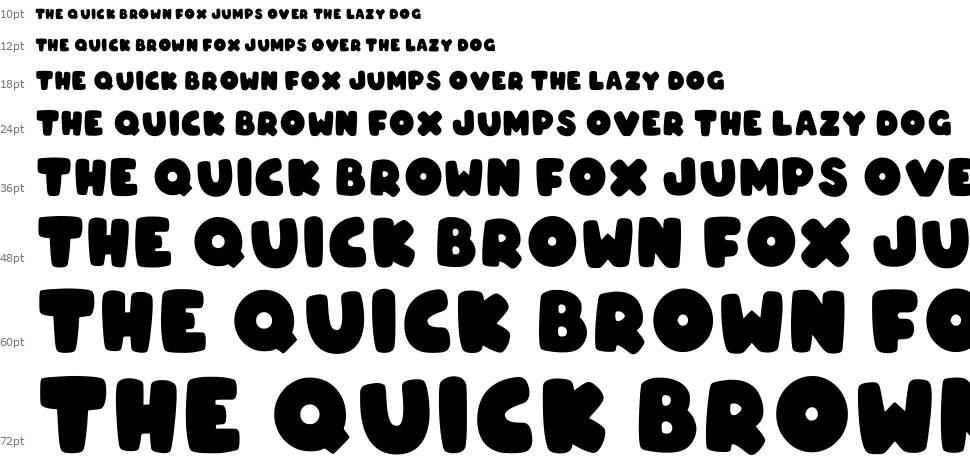 Coco Bubble font Waterfall