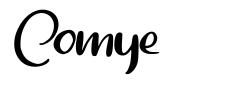 Comye font