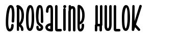 Crosaline Hulok font