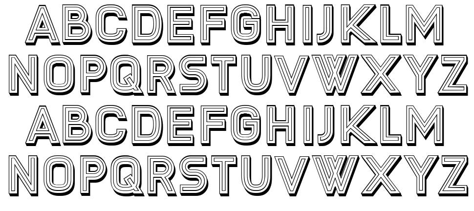 Crucial Confrontations font specimens