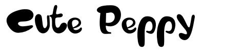 Cute Peppy font