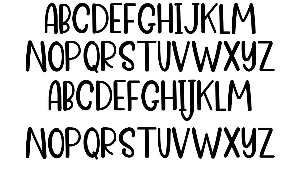 Dear Friend font specimens