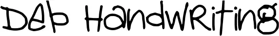 Deb Handwriting
