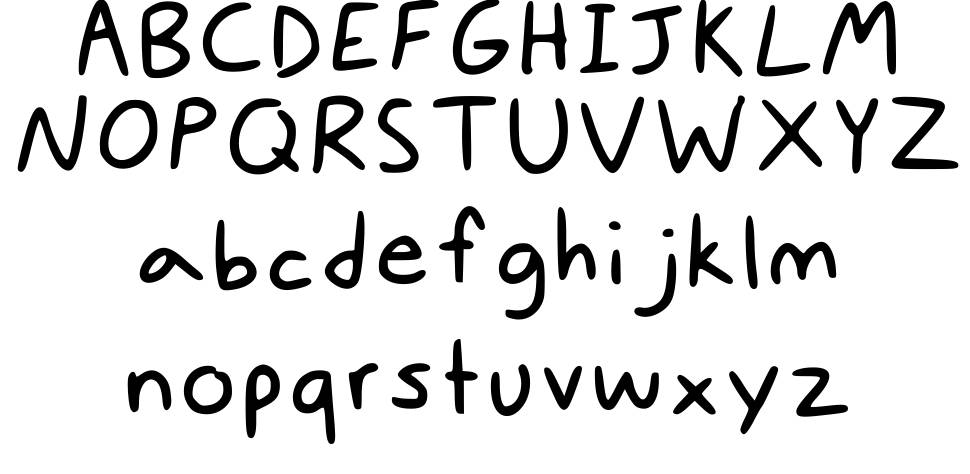 Digital Handwriting font specimens