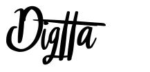 Digtta schriftart