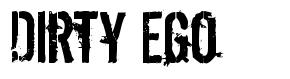 Dirty Ego font