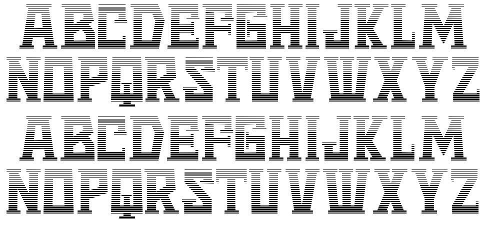 Disk font specimens