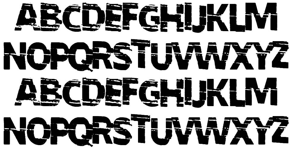 Disturbed Font By Woodcutter FontRiver