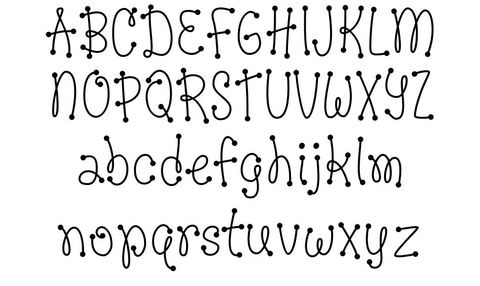 Dots of Fun font by Russ McMullin - FontRiver
