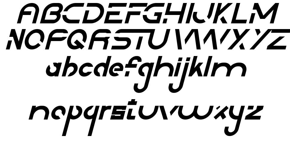 Downstream font specimens