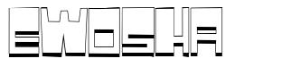Ewosha font