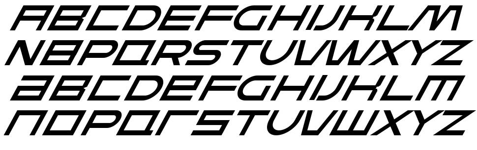 FEAR Dynamic Italic font specimens