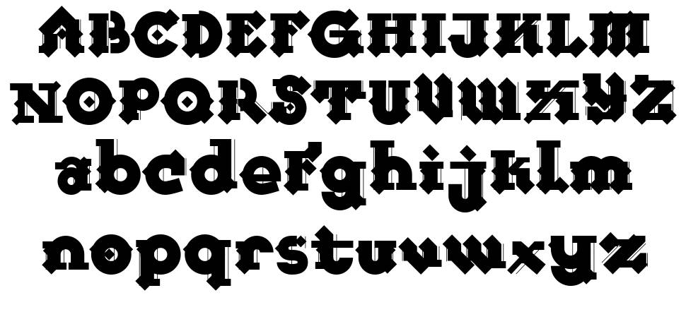 FR Warrior font specimens