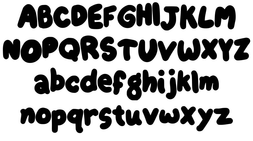 Ftoonk font specimens