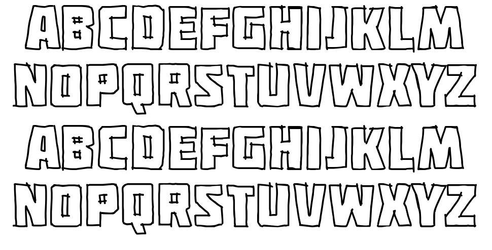 Fuerza Nueva font specimens