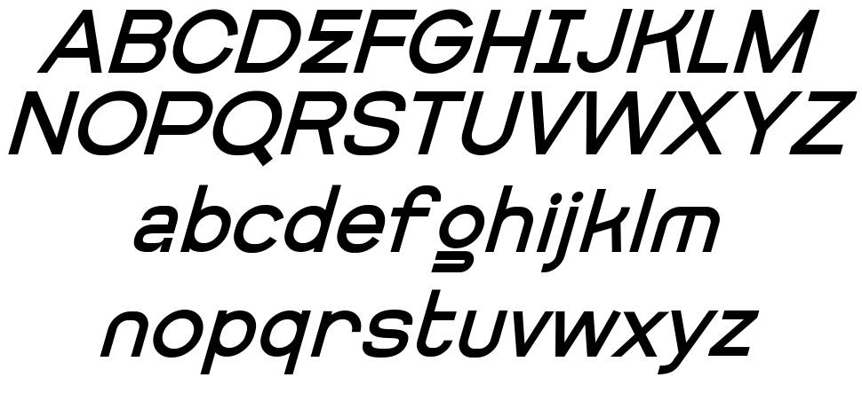 Getboreg Italic font specimens