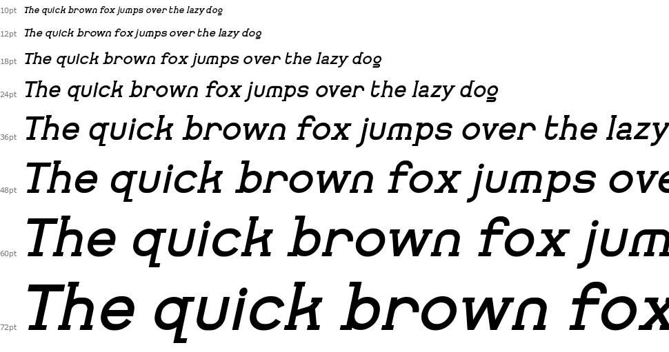 Getboreg Slab italic czcionka Wodospad