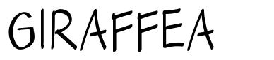 Giraffea font