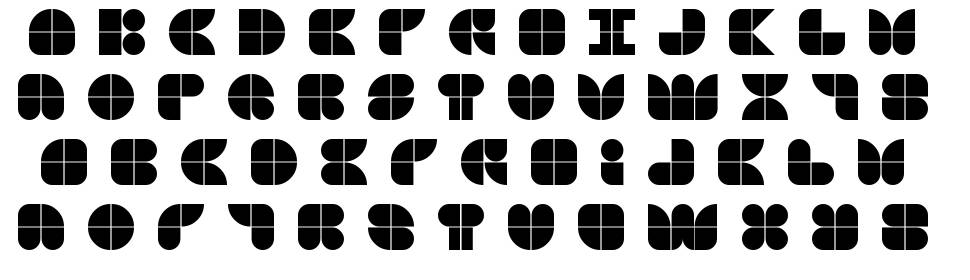 Glyphs Windows font specimens