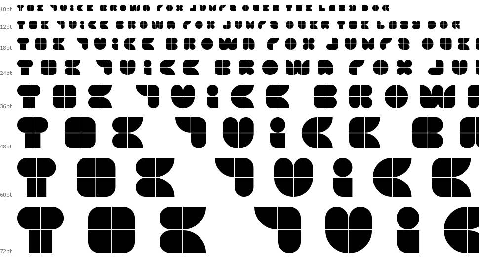 Glyphs Windows font Şelale