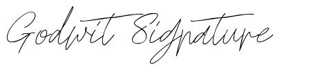 Godwit Signature font