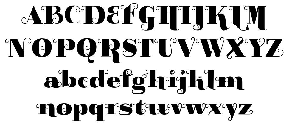 Grarax font specimens