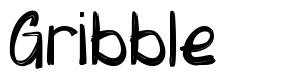 Gribble font