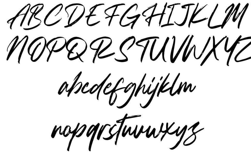 Hacklines font Örnekler