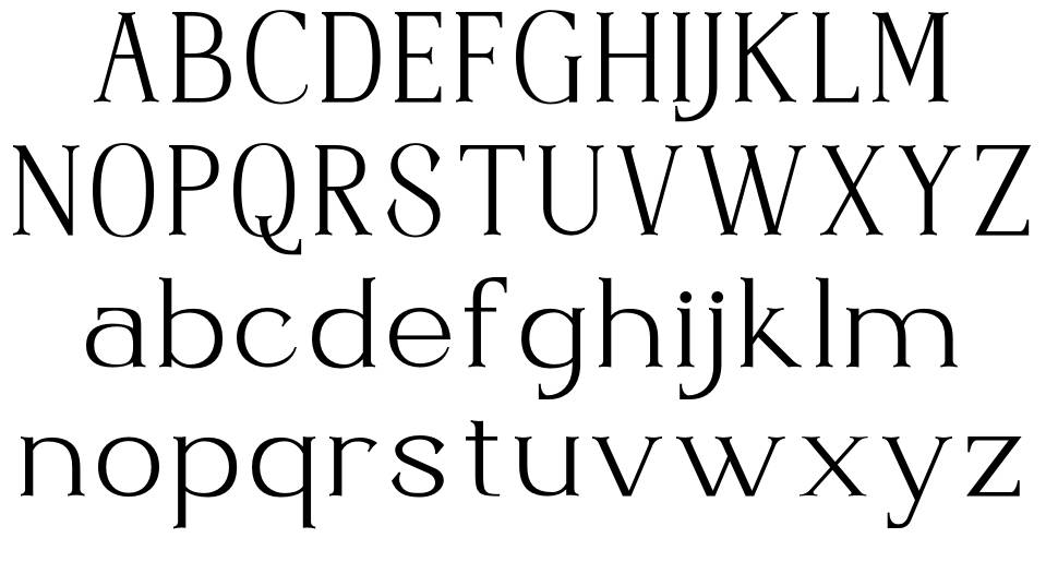 Haritego font specimens