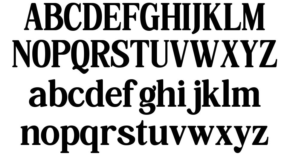 Hasbor font specimens