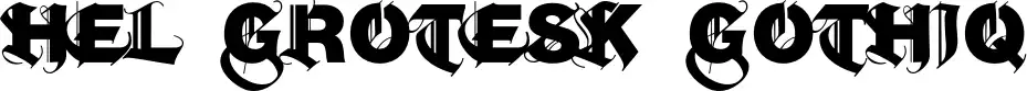 Hel Grotesk Gothiq