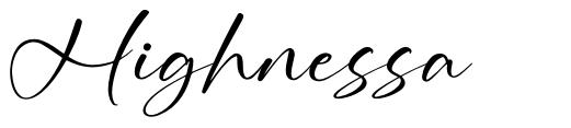 Highnessa font