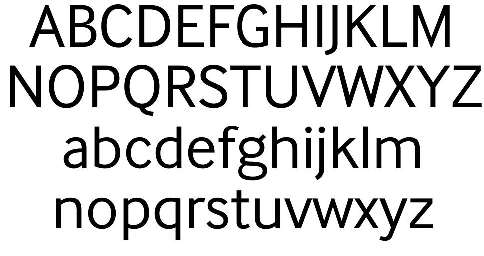 InterFace font specimens