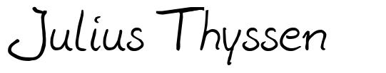 Julius Thyssen font