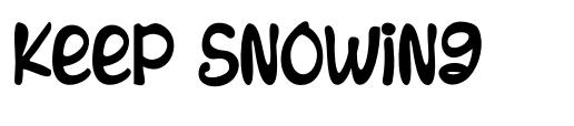 Keep Snowing font