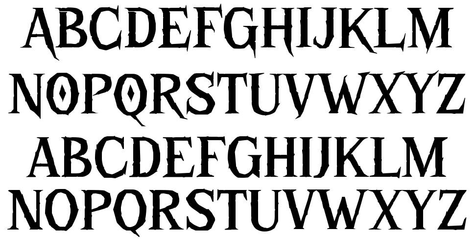 KONSTANTINE font specimens