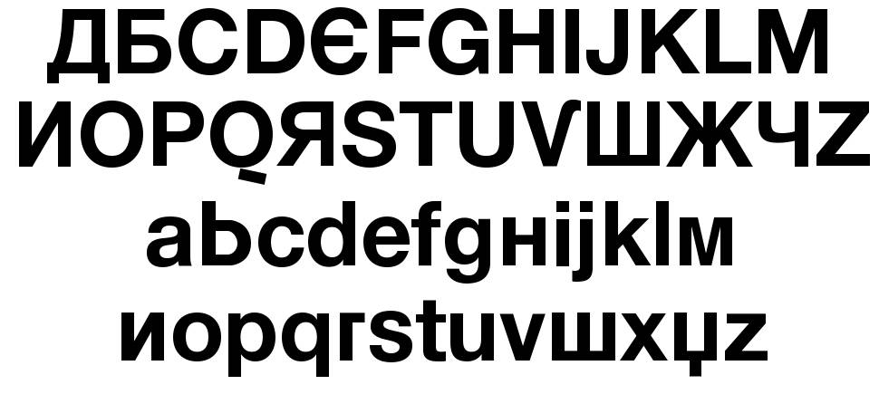 Kyrilla font specimens