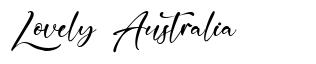 Lovely Australia font