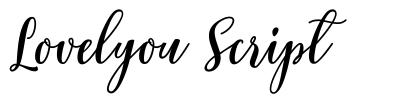 Lovelyou Script font