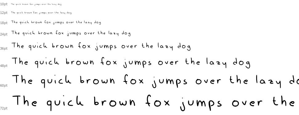 Luney Handwriting font Waterfall