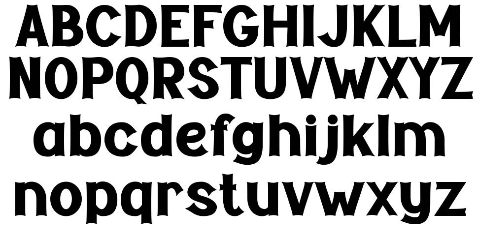 MACHOMAN font specimens