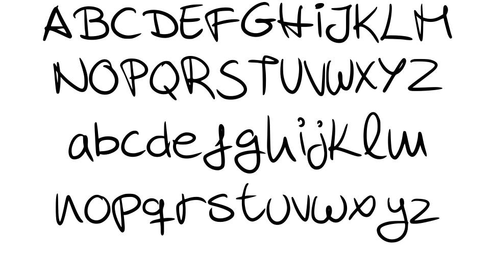 Mareta Handwritting font specimens