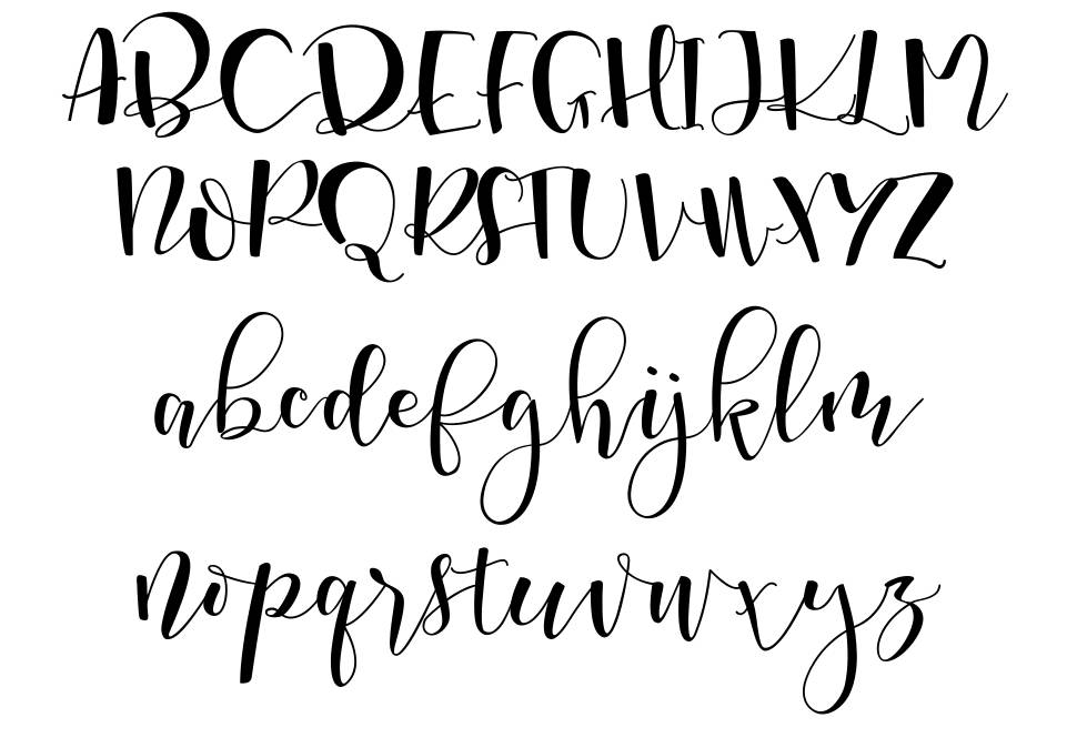 Marsha Belle font by Tegaki Script | FontRiver