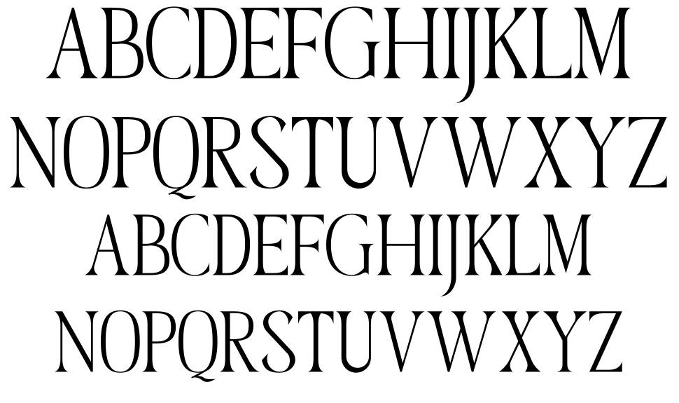 Megunso font specimens