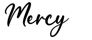 Mercy шрифт