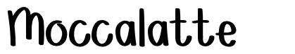 Moccalatte font